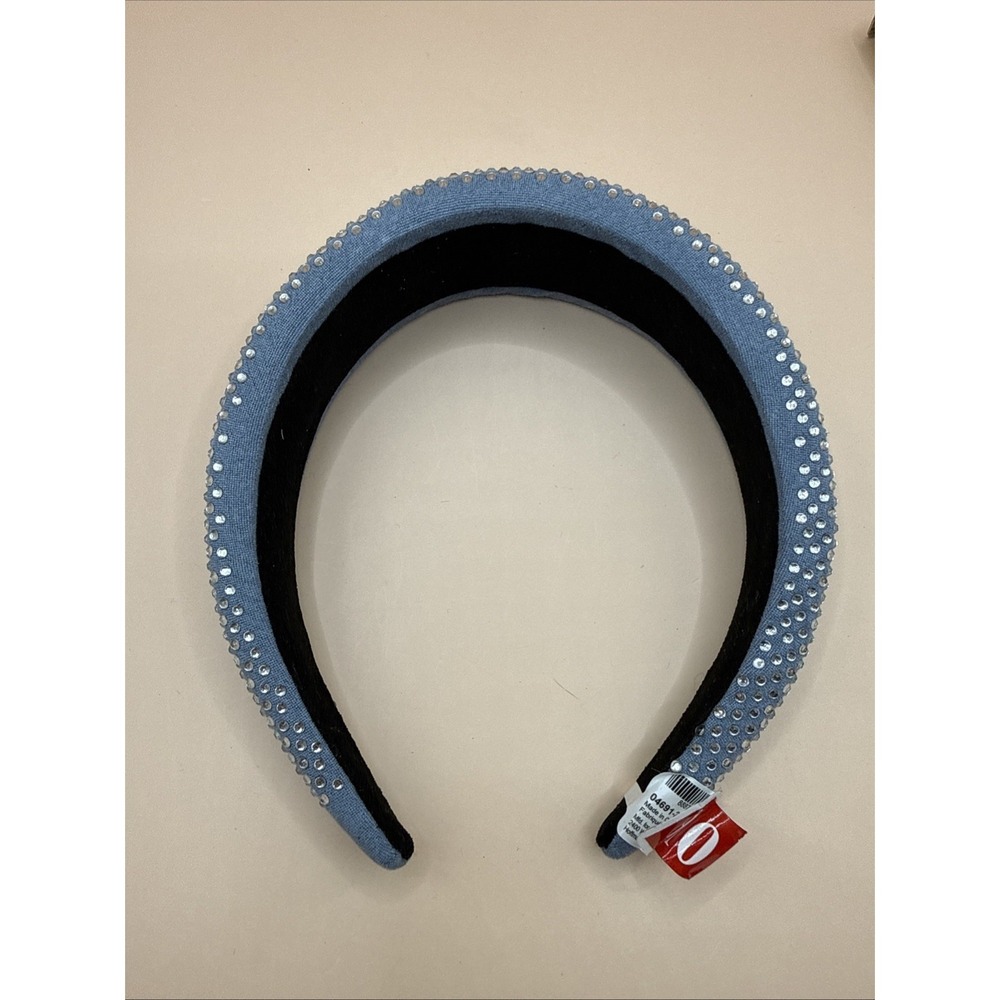 Claires Headband Blue White Rhinestone Gems Hair‎ Accessory Costume Cosplay